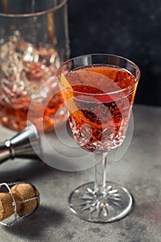 Boozy Refreshing Negroni Sbagliato Cocktail photo
