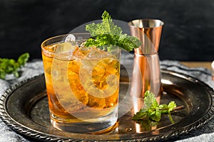 Boozy Refreshing Stinger Cocktail