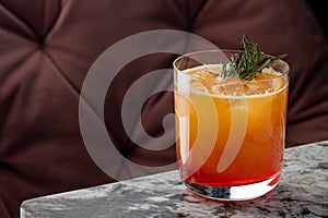 Boozy Refreshing Tequila Sunrise Cocktail with Grenadine