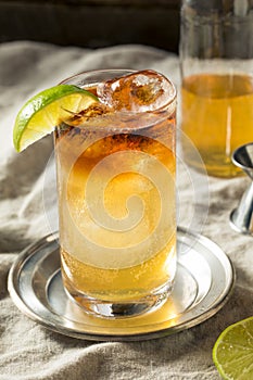 Boozy Rum Dark and Stormy Cocktail