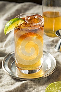 Boozy Rum Dark and Stormy Cocktail