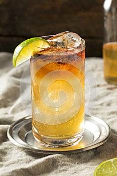 Boozy Rum Dark and Stormy Cocktail