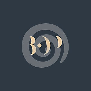 BOP abstract letter logo