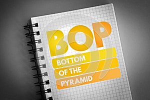 BOP - Bottom of the Pyramid acronym