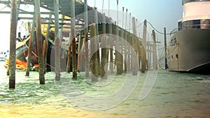 Bophut beach with bridge on Koh Samui. Thailand