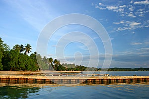 Boqueron Beach Pier at Puerto Rico