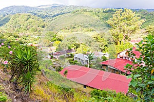 Boquete chiriqui province panama aerial view photo