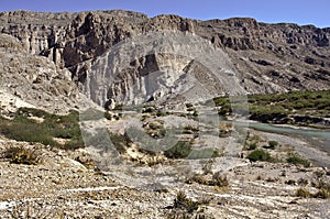 Boquillas Canyon Trail at Big Bend National Park Texas USA & Mexico Border.