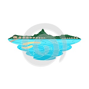 Bora Bora Beach Island and Resort Landscape