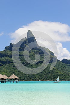 Borabora.sailing in the lagoon