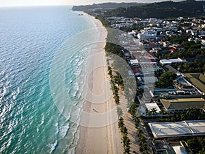 Boracay Island - Aerial Photograph of Front Beach