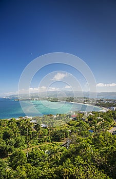 Boracay island tropical coast landscape in philippines