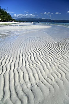 Boracay island white beach background