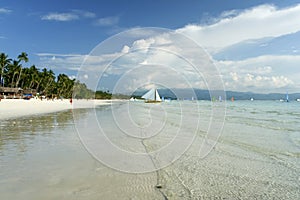 Boracay island white beach paraw philippines