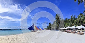 Boracay island white beach philippines