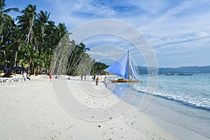 Boracay island white beach philippines