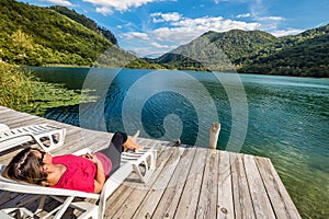 Boracko Lake In Konjic, Bosnia And Herzegovina