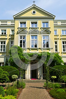 Borch Palace - House of the Archbishops of Warsaw. View from the garden.