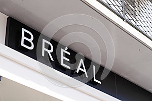 Bordeaux , Aquitaine / France - 02 15 2020 : BrÃÂ©al sign shop logo retailer brand store clothing Breal fashion women