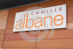 Bordeaux , Aquitaine / France - 02 21 2020 : camille albane logo shop front store women hairdresser salon French