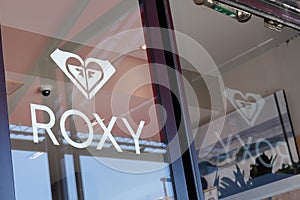 Bordeaux , Aquitaine / France - 07 06 2020 : roxy text logo and sign of women fashion surf girls store clothing