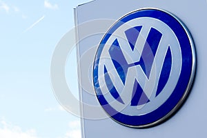 Bordeaux , Aquitaine / France - 09 30 2019 : sign store German carmaker Volkswagen dealership the VW headquarters in Wolfsburg