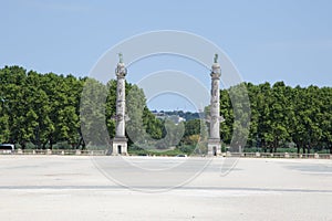 Bordeaux columns in square place des Quinconces France