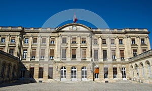 BORDEAUX, FRANCE - SEPTEMBER 6, 2015: Palaise Rohan in center of Bordeaux, Aquitaine, France, September 2015