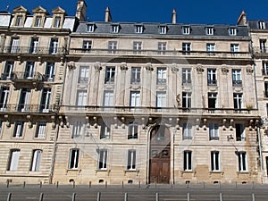 Bordeaux like Paris attractive Haussmann buildings in chic area street