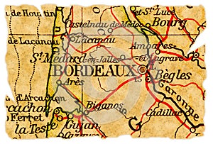 Bordeaux old map