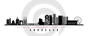 Bordeaux skyline horizontal banner.