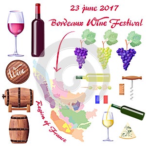 Bordeaux Wine Festival on 23 June 2017 Poster