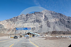 Border Argentina Chile Andes