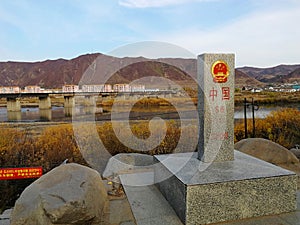 Border of China and North Korea