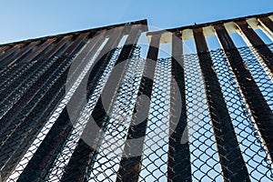 Border Fence Along the US-Mexico Border