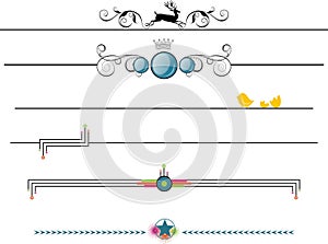 Border frame design elements