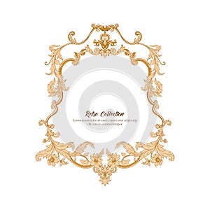 Border, frame, label In baroque, rococo,