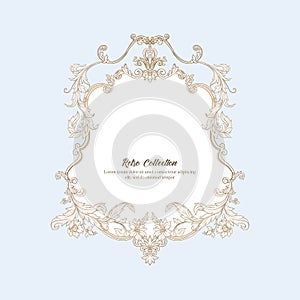 Border, frame, label In baroque, rococo,