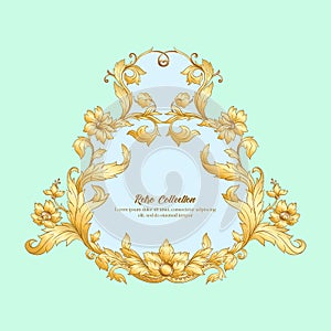 Border, frame, label In baroque, rococo,