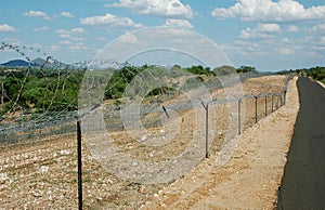 Border high security fence