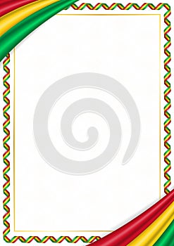 Border made with Guyana national colors
