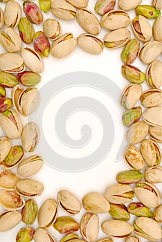 Border of pistachio nuts