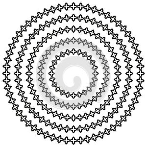 Celtic knotwork round circular border frame in a range of sizes.