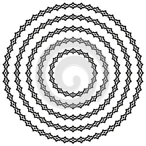 Celtic knotwork round circular border frame in a range of sizes.