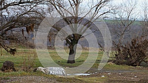 Border Ukraine - Moldova. Checkpoint Yampil - Koseuts. Ferry crossing on the Dniester river.