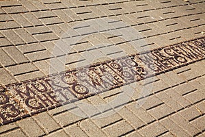 Border of Warsaw Ghetto. Poland