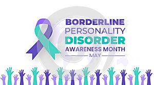 Borderline Personality Disorder Awareness Month background