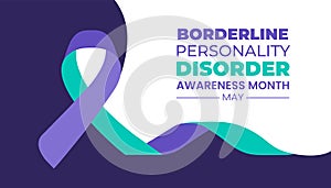 Borderline Personality Disorder Awareness Month background