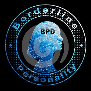 Borderline Personality Disorder, BPD, Woman Psychology Concept