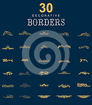Borders and dividers decorative